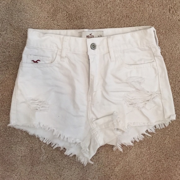 White high rise festival shorts