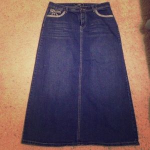 Long denim skirt from Cato