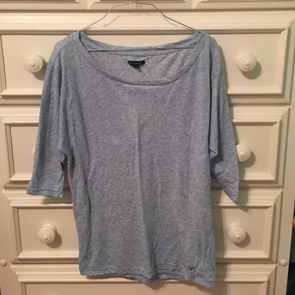 Slouchy American Eagle Quarter Sleeve - Picture 1 of 3