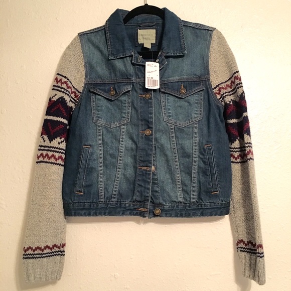 NWT Forever 21 Jean & Sweater Jacket!