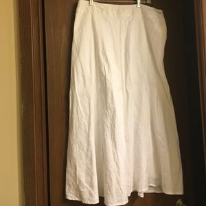 All white summer time long skirt :)