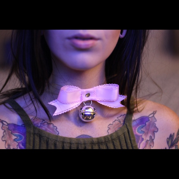 Clear Pastel Choker w/bell 💕✨