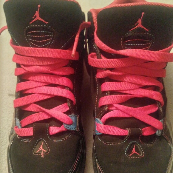 Size- 6Y Black & Pink Jordans