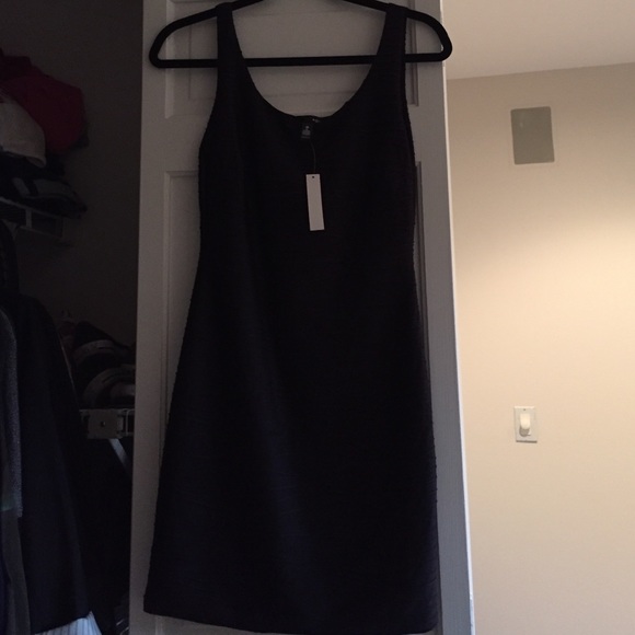 Aqua black ripple dress