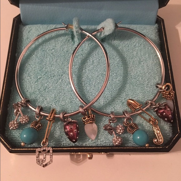 Juicy Couture hoop earrings