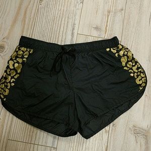 Juicy Couture super cute gold leopard sport shorts