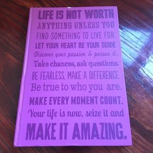 Purple Quote Cover Journal