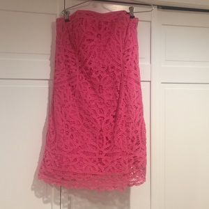 Lilly Pulitzer Lace Strapless Dress