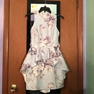 Floral peplum dress NWT