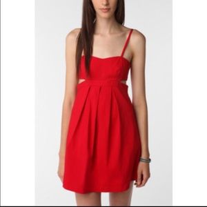 Urban Outfitters Cut-out Red Dress