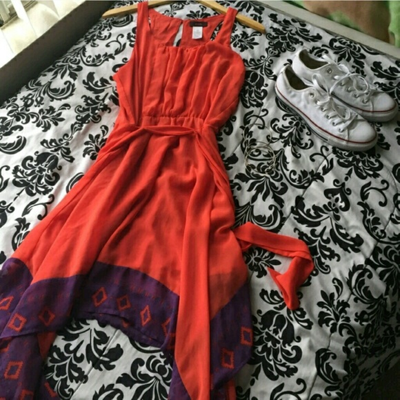 Handkerchief halter dress size m