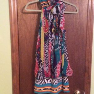 Multicolored dress or top