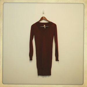 Maroon Sweater Dress
