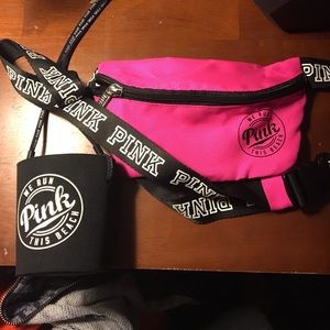 Koozie necklace and fanny pack