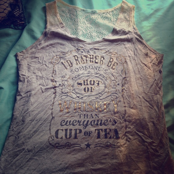 Shot of whiskey tank top