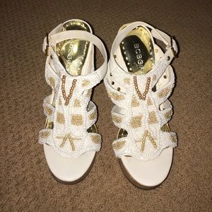 BCBG girls beaded platform shoes