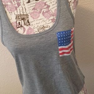Grey USA tank