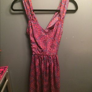 Silk design dress worn once