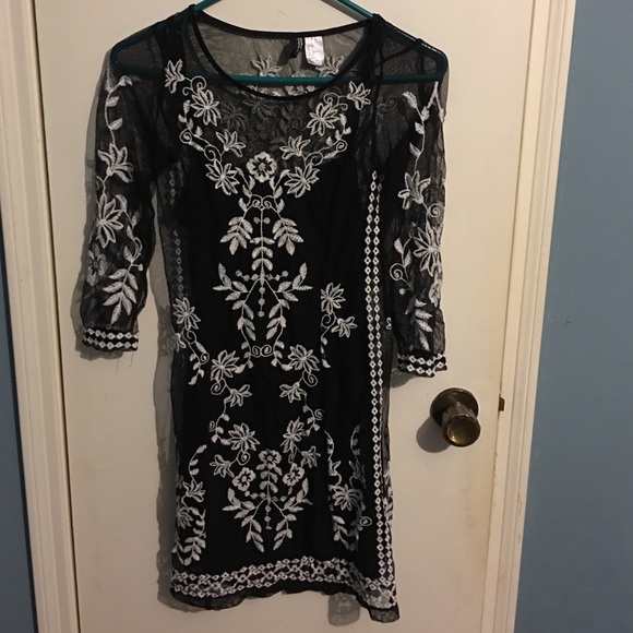 H&M lace dress with slip