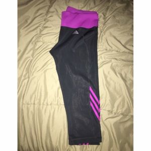 Adidas Capri climalite workout pants
