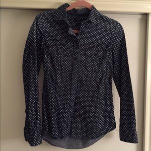 Printed Denim Shirt J CREW (size 0)