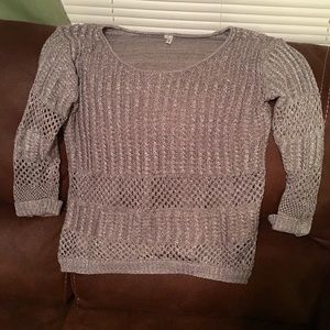 Gray 3/4 sleeve sweater 💕