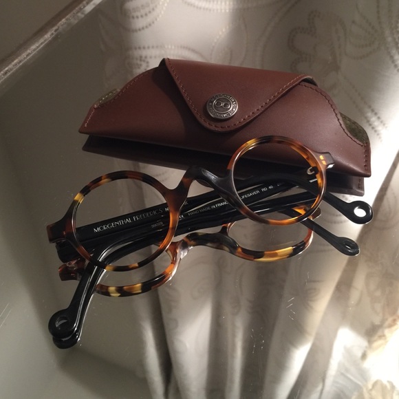 Morgenthal Frederics tortoise eyeglass frame