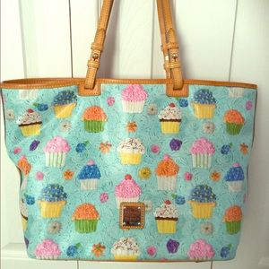 Dooney Blue Cupcake Tote