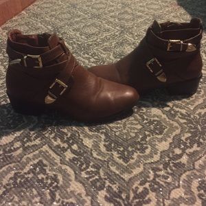 Brown booties