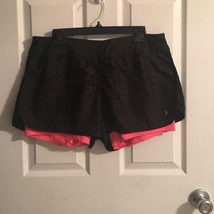 ❁ Black Running Shorts with Built In Compression ❁