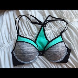 t-back push up bra 32B. VS PINK