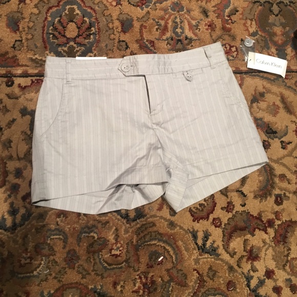 Calvin Klein Gray and striped shorts - Picture 1 of 3