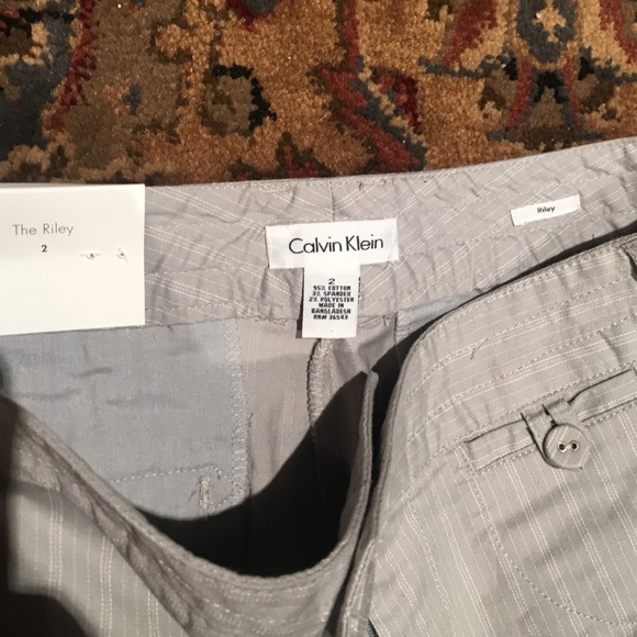 Calvin Klein Gray and striped shorts - Picture 2 of 3