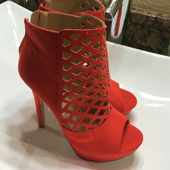 Red/orange Heels from Just Fab!