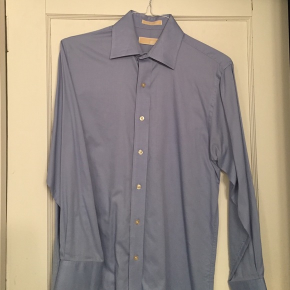 Michael Kors Blue Button down Dressy shirt - Picture 2 of 2