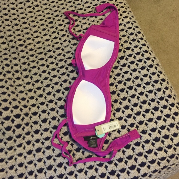 NWT Apt 9 Bandeau swim suit top - Picture 2 of 3