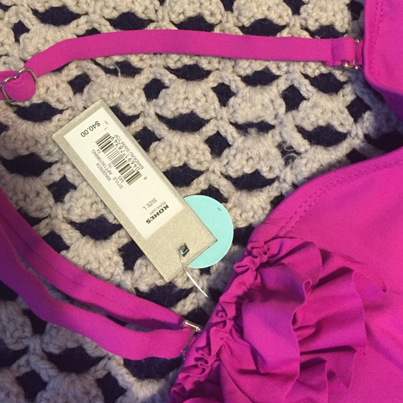 NWT Apt 9 Bandeau swim suit top - Picture 3 of 3