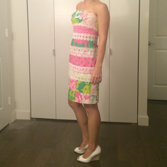Lilly Pulitzer strapless dress - Picture 2 of 4