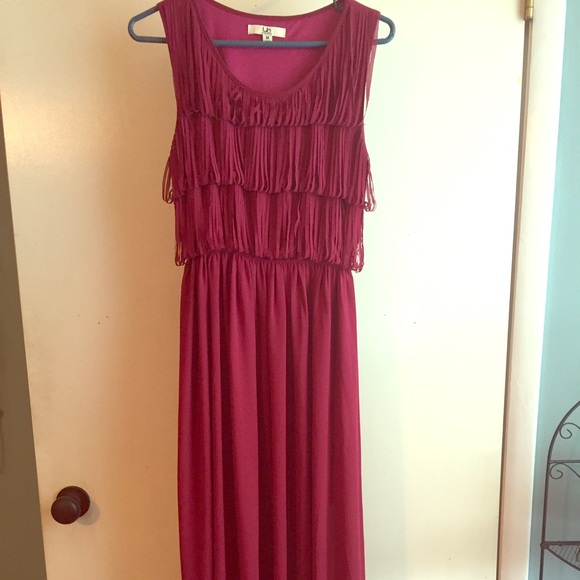 Silk blend maxi dress!