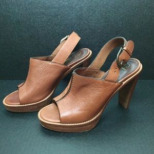 Cole Haan w/Nike Air Brown Leather Sandal