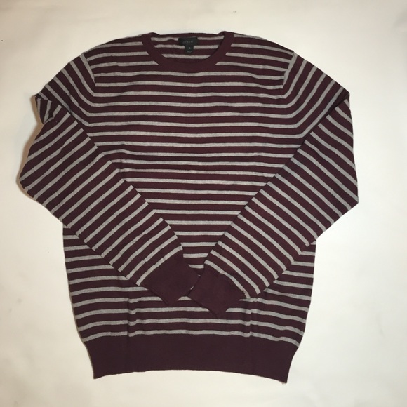 J. Crew Striped Cotton cashmere Sweater - Picture 3 of 3
