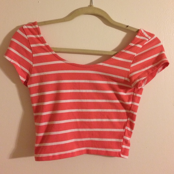 Charlotte Russe Striped Crop Top