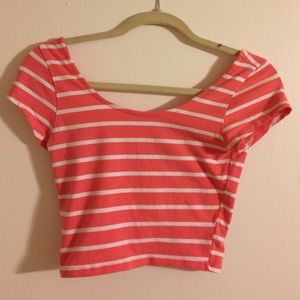 Charlotte Russe Striped Crop Top