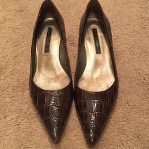 Brown Bandolino Kitten Heel Pumps