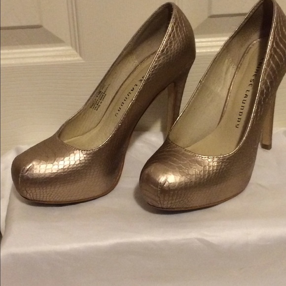 Gold Chinese Laundry Heels