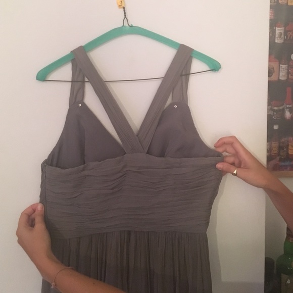 Jcrew bridesmaid dress (graphite) (Annabelle top) - Picture 3 of 4