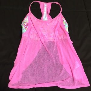 Sport top with built in bra NWOT