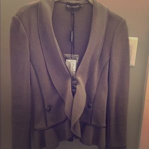 Emporio Armani Grey Sweater Blazer