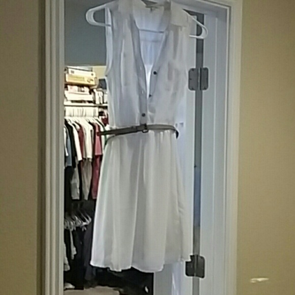 Charlotte russe dress small white new without tags