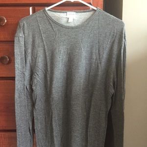 Mens Armani Long Sleeve Gray